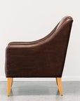 Wedgewood leather armchair in monarch auburn