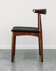 Gemini C30 dining chair in walnut