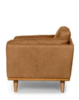 Aria Leather Armchair - Matisse Caramel - Stacks Furniture Store