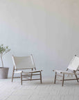 Jones Simple chair in white & smoke grey