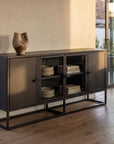 St Arnaud metal sideboard low