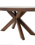 Stella solid oak oval table