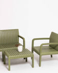 Story outdoor armchair | Olive