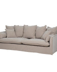 Waihi slipcover 3 seat sofa in hazelnut