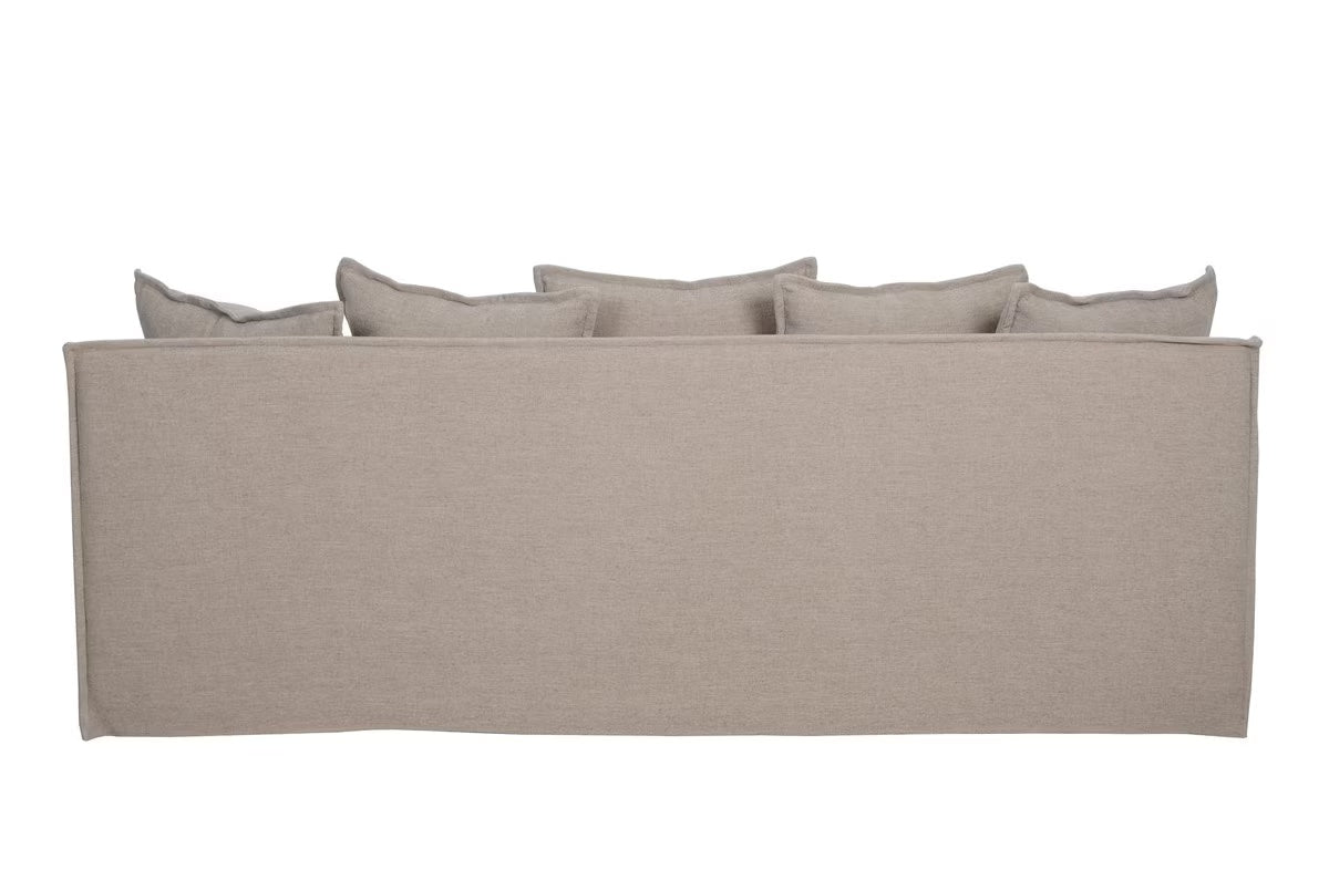 Waihi slipcover 3 seat sofa in hazelnut