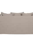Waihi slipcover 3 seat sofa in hazelnut