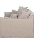 Waihi slipcover 3 seat sofa in hazelnut
