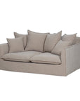 Waihi slipcover 2 seat sofa in hazelnut