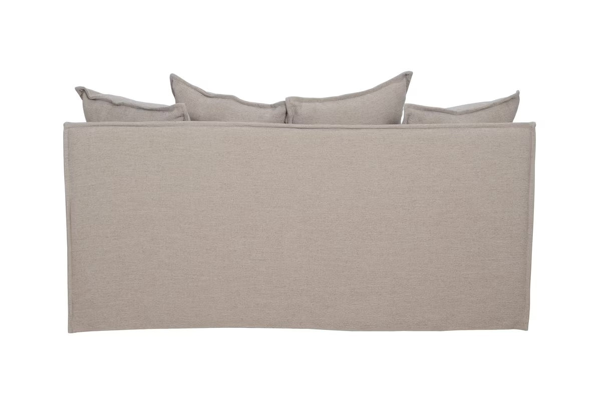 Waihi slipcover 2 seat sofa in hazelnut