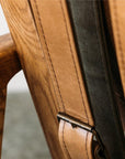 Yukon leather armchair in tan