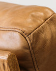 Yukon leather armchair in tan