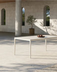 Targa outdoor dining table in Ivory