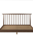 Voss solid oak bed frame in walnut