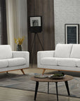 Willow 2 seat sofa Salt & Pepper