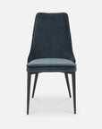 Alain dining chair in blue/grey velvet