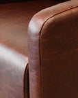 Wedgewood leather armchair in monarch auburn