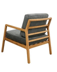 Baker fabric armchair in Charcoal