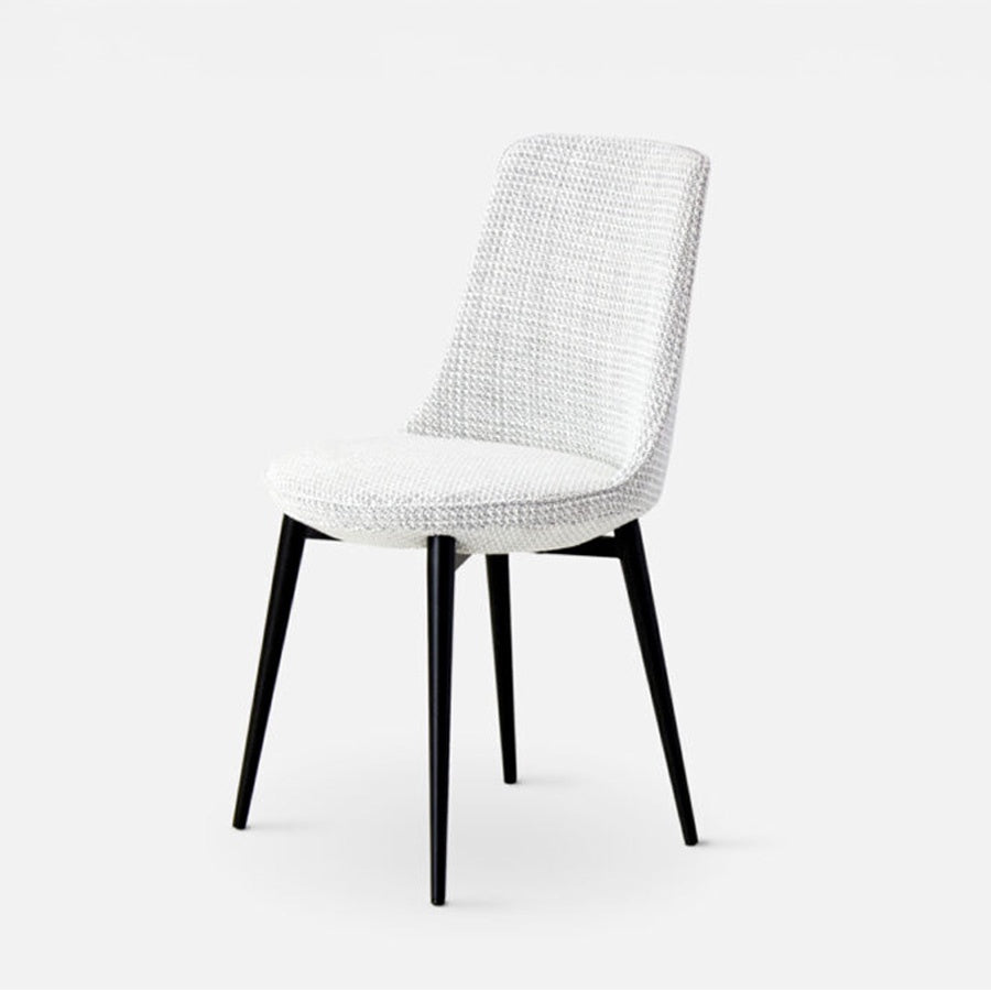 Bobby dining chair in white/black