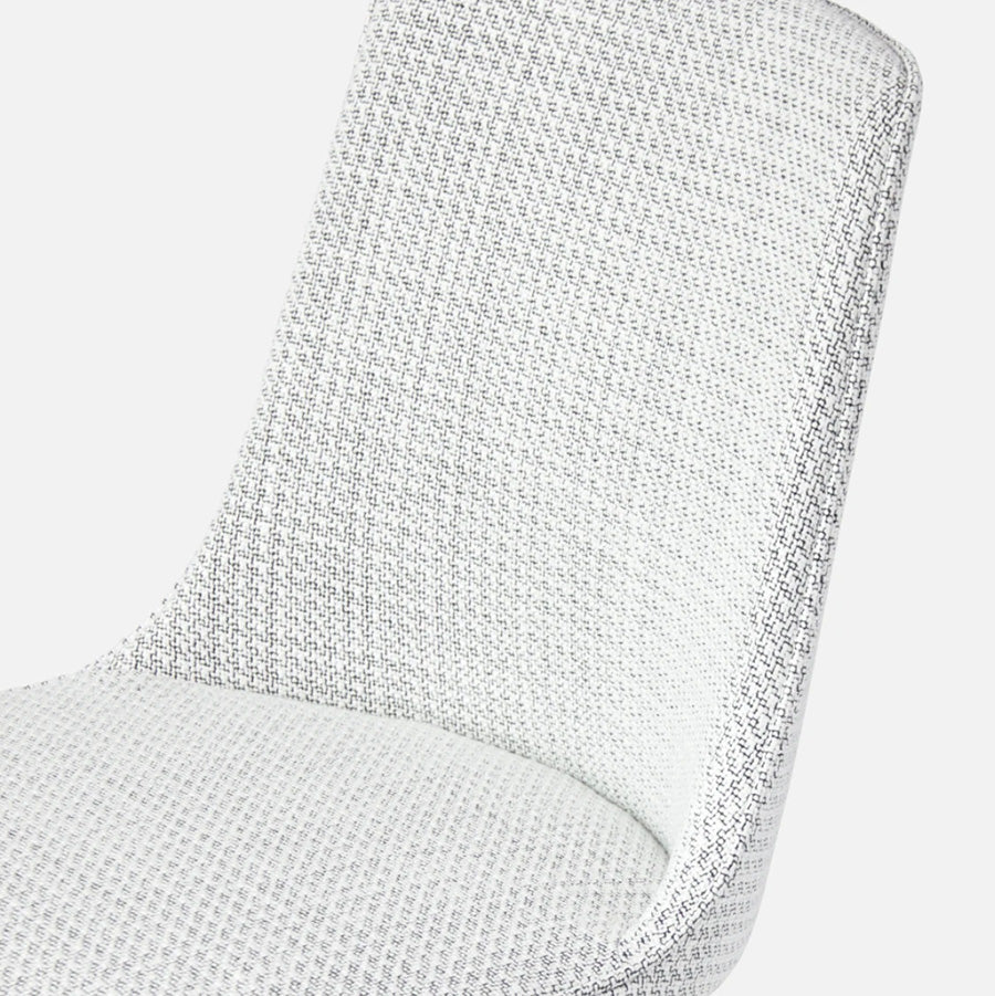 Bobby dining chair in white/black