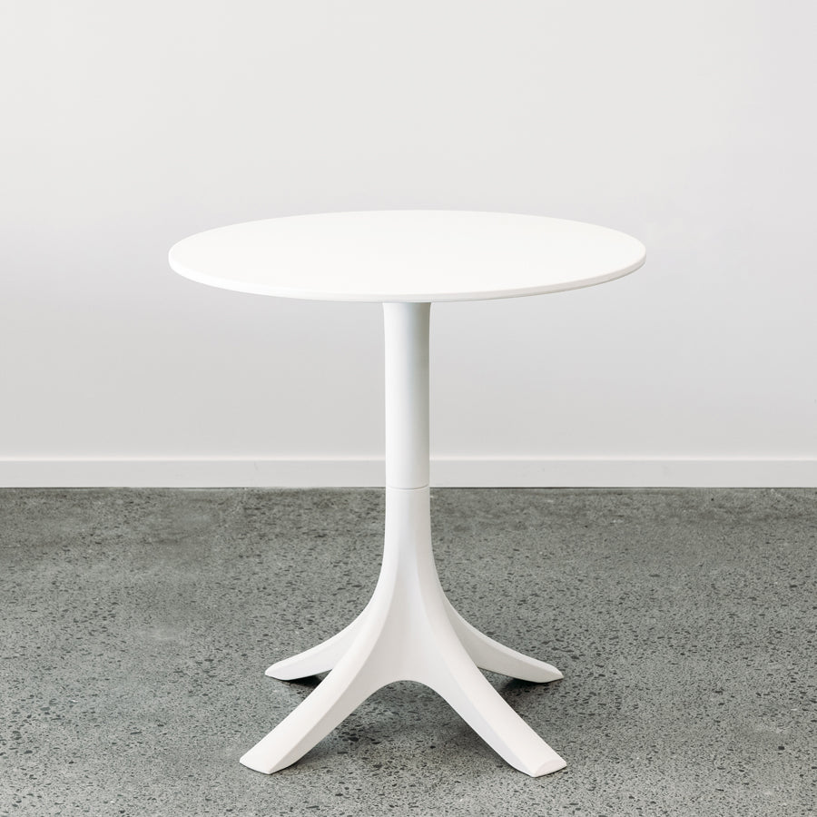 Studio outdoor cafe table in white
