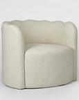 CAMILLE | scallop armchair - natural