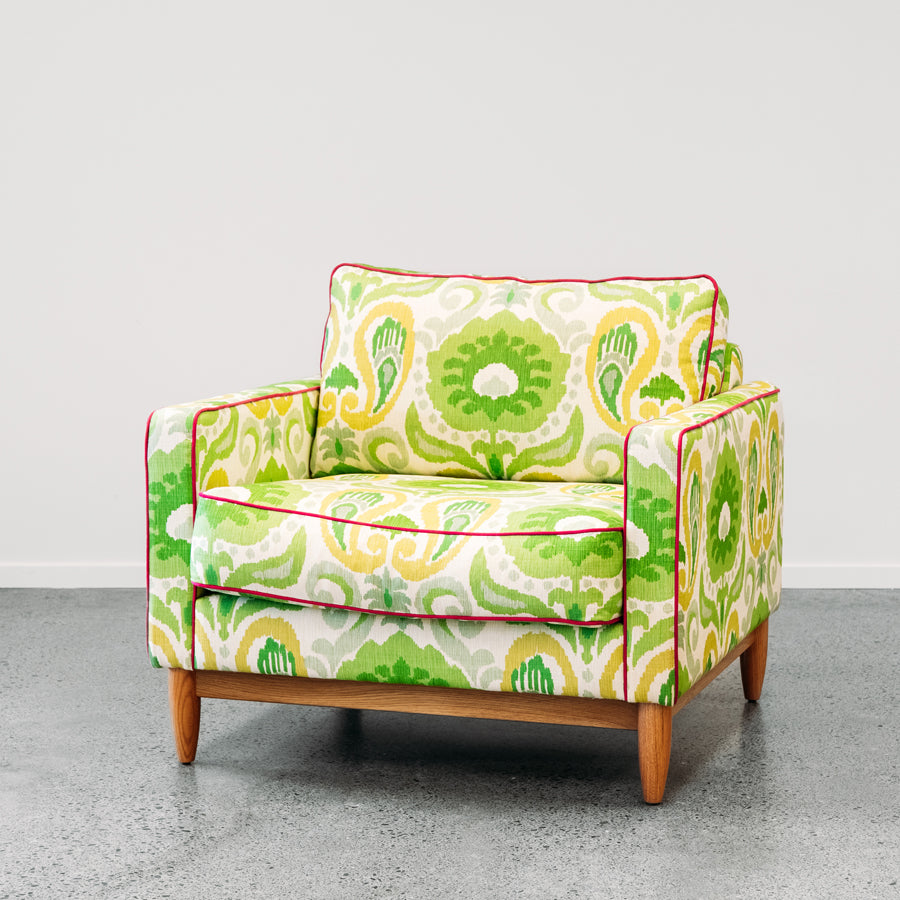 Custom chanel chair in tullio splice