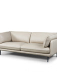 Clara 3 Seat Sofa in beige leather