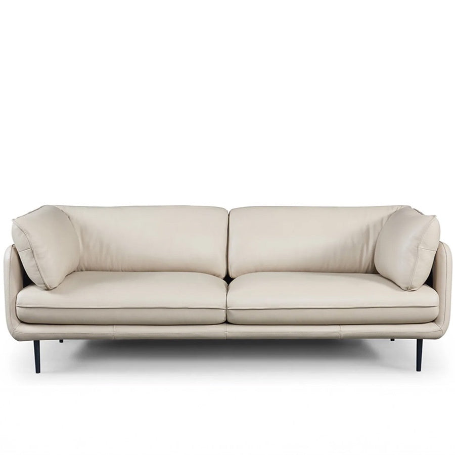Clara sofa in beige leather