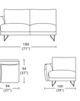 Dayton corner sofa - small