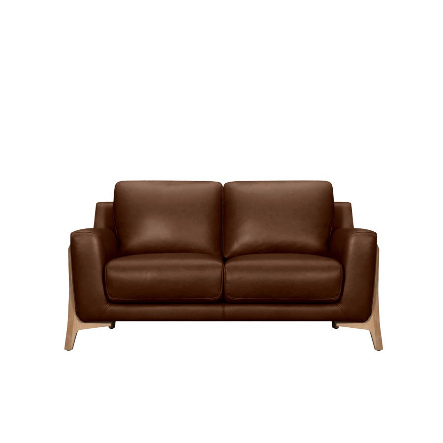 Gala sofa in deep brown leather