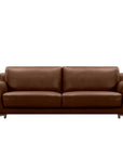 Gala sofa in deep brown leather