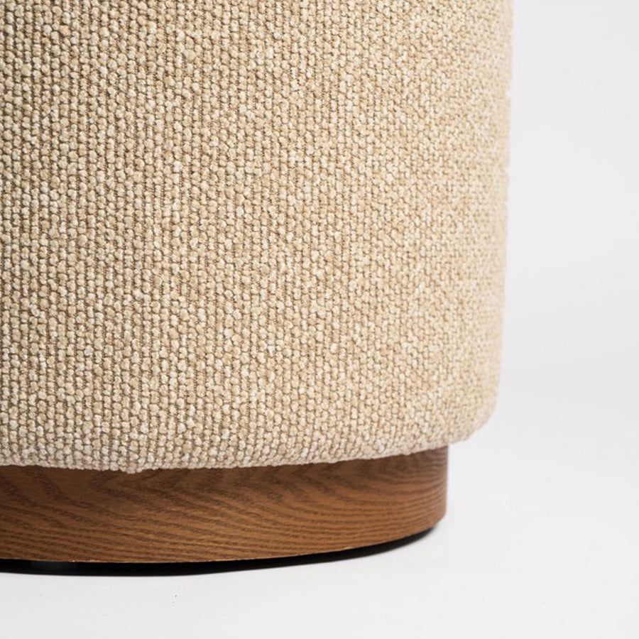 Hickory Large Ottoman in Beige