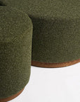 Hickory Small Ottoman in Forest
