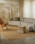 Jaqueline wool rug brulee