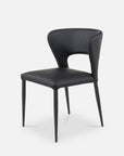 Klik dining chair in black leather