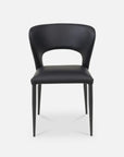 Klik dining chair in black leather