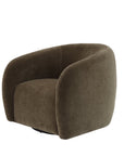 Krona Swivel Armchair in Moss Velvet