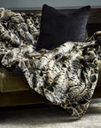 Dark & Moody Faux Fur throw