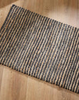 The Lima jute & wool entrance mat in charcoal