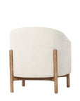 Malibu tub chair in cream fabric back
