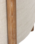 Malibu tub chair in cream fabric detail