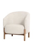 Malibu tub chair in cream fabric