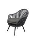 Mirador outdoor chair in charcoal