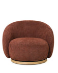 Nord swivel armchair