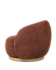 Nord swivel armchair