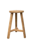 round barstool in natural