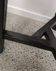 round barstool in black
