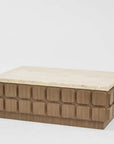 Porto travertine coffee table