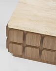 Porto travertine coffee table