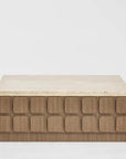 Porto travertine coffee table